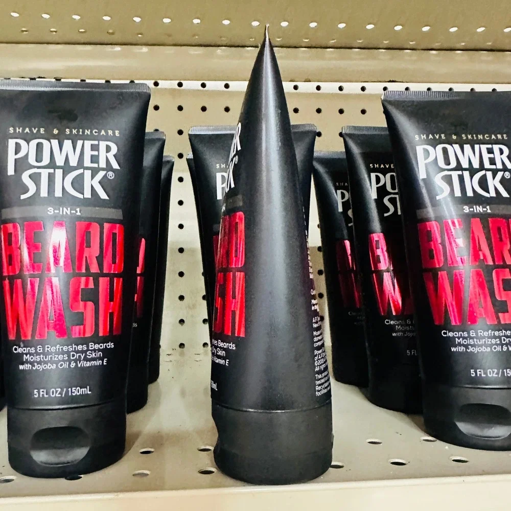 Power Stick 3-in-1 Beard Wash 5oz Men Shave Skincare USA Made Ships ASAP